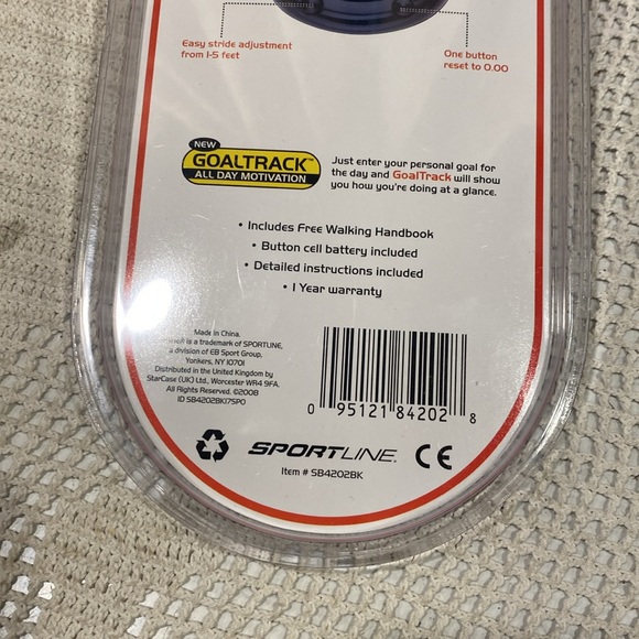 Sportline Step & Distance Pedometer- New in Sealed Plastic - Picture 5 of 5